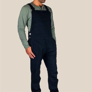 Men's Black Overalls